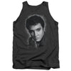 Elvis Presley - Grey Portrait Adult Tank Top
