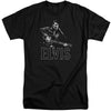 Elvis Presley - Guitar In Hand Adult Tall Fit Short Sleeve