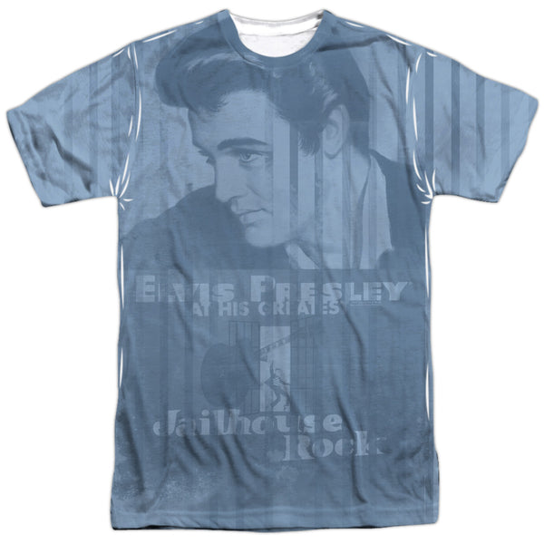 Elvis Presley - Jailhouse Poster All Over Adult Regular Fit Short Sleeve 100% Poly
