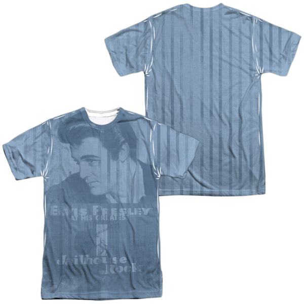 Elvis Presley - Jailhouse Poster All Over Adult Regular Fit Short Sleeve 100% Poly