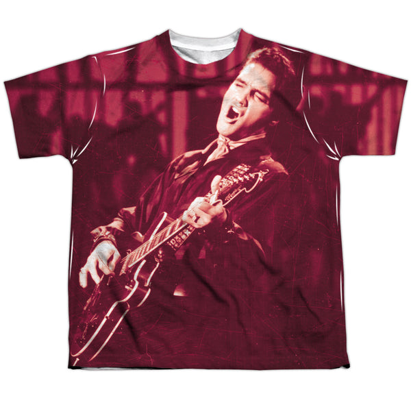 Elvis Presley - Scratched 68 Youth Short Sleeve 100% Poly