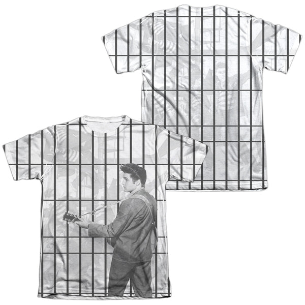 Elvis Presley - The Whole Cell Block Adult Regular Fit Short Sleeve 65 - 35 Poly - Cotton