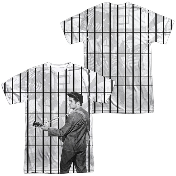 Elvis Presley - The Whole Cell Block Adult Regular Fit Short Sleeve 100% Poly