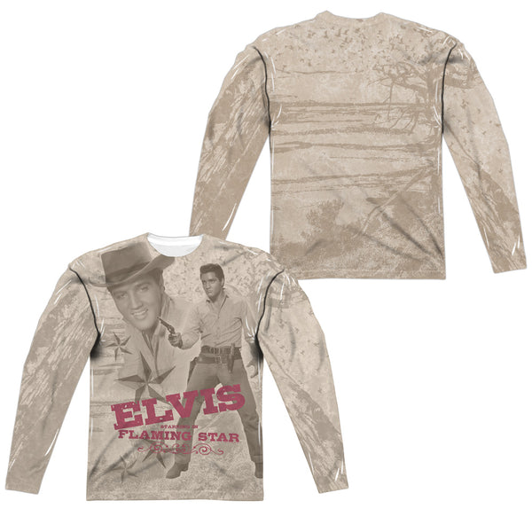 Elvis Presley - Flaming Star L - S Adult Poly Crew