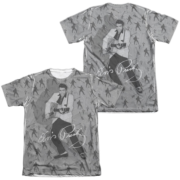 Elvis Presley - Rockin All Over (Front - Back Print) Adult Regular Fit Short Sleeve 65 - 35 Poly - Cotton