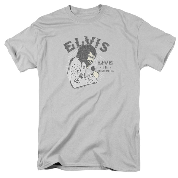 Elvis Presley - Live In Memphis Adult Regular Fit Short Sleeve