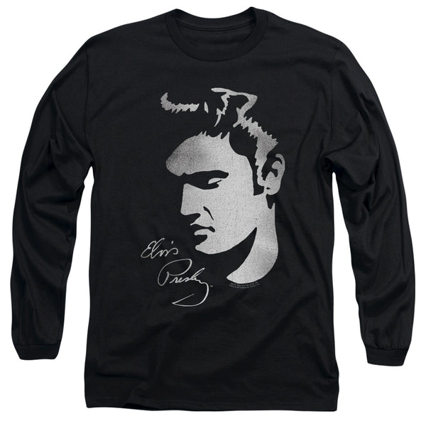 Elvis Presley - Simple Face Adult Long Sleeve