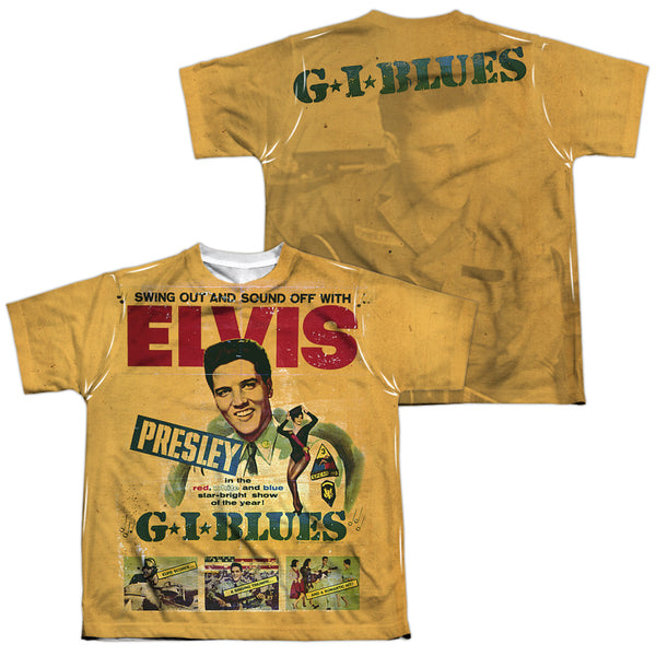 Elvis Presley - Gi Blues (Front - Back Print) Youth Short Sleeve 100% Poly