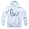 Elvis Presley - Sketchy Name Youth Hooded Sweatshirt