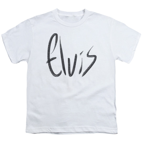 Elvis Presley - Sketchy Name Youth Short Sleeve