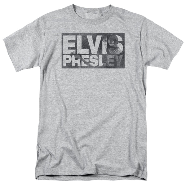 Elvis Presley - Block Letters Adult Regular Fit Short Sleeve