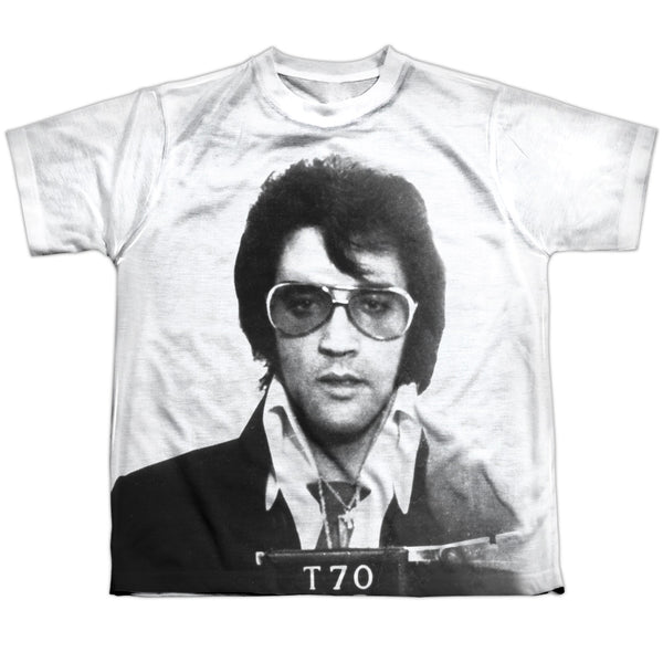 Elvis Presley - Mugshot Youth Short Sleeve 100% Poly