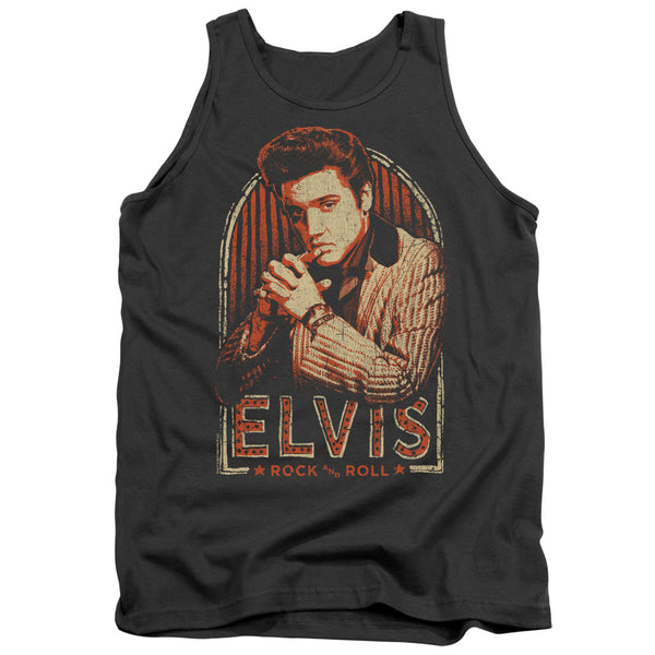 Elvis Presley - Stripes Adult Tank Top