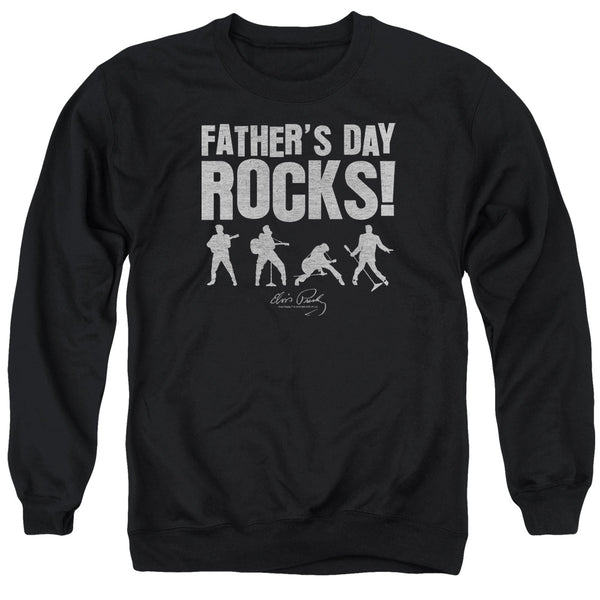 Elvis Presley - Fathers Day Rocks Adult Crewneck Sweatshirt