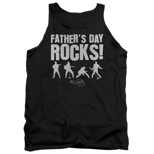Elvis Presley - Fathers Day Rocks Adult Tank Top
