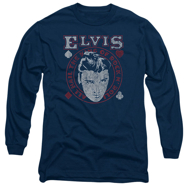 Elvis Presley - Hail The King Adult Long Sleeve