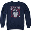 Elvis Presley - Hail The King Adult Crewneck Sweatshirt