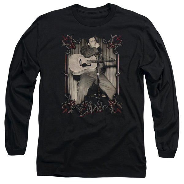 Elvis Presley - Elvis Pinstripes Adult Long Sleeve