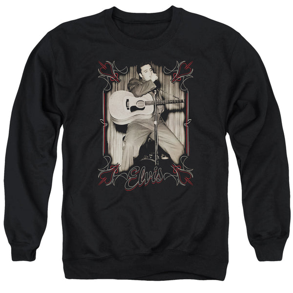Elvis Presley - Elvis Pinstripes Adult Crewneck Sweatshirt