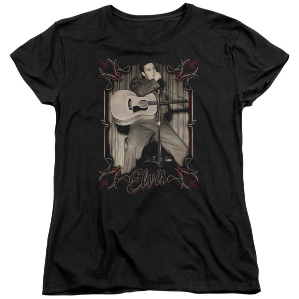 Elvis Presley - Elvis Pinstripes Women's Short Sleeve
