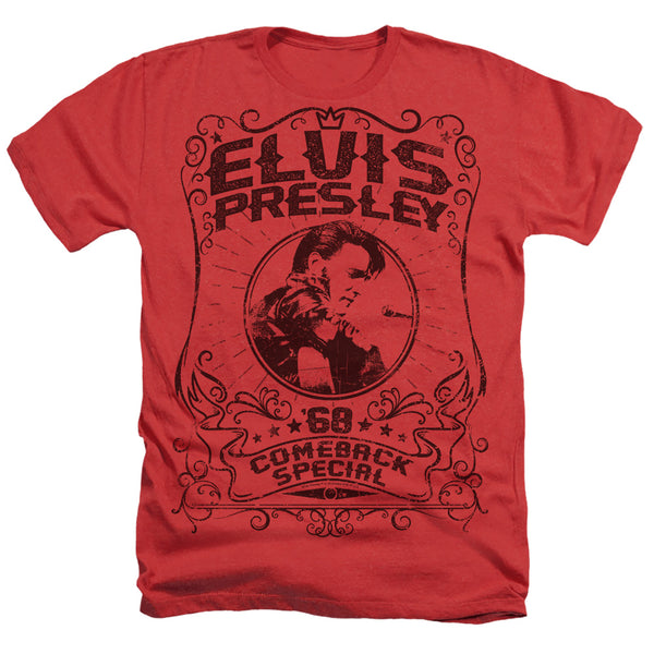 Elvis Presley - Comeback Adult Regular Fit Heather Short Sleeve