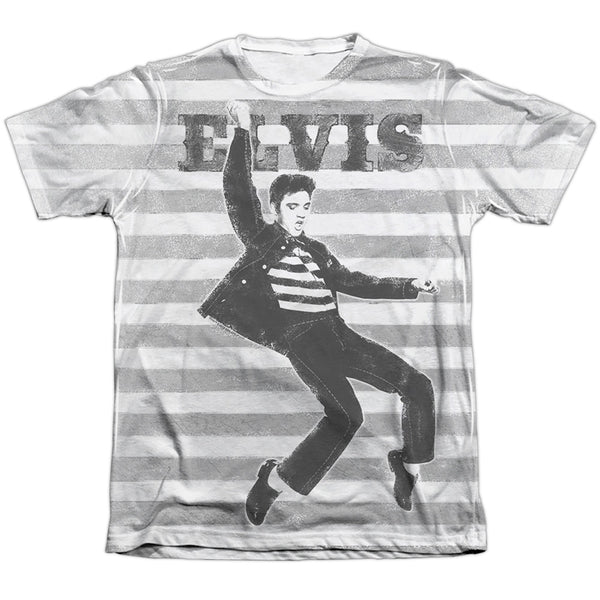Elvis Presley - Rocking The Jail 2 Adult Regular Fit Short Sleeve 65 - 35 Poly - Cotton