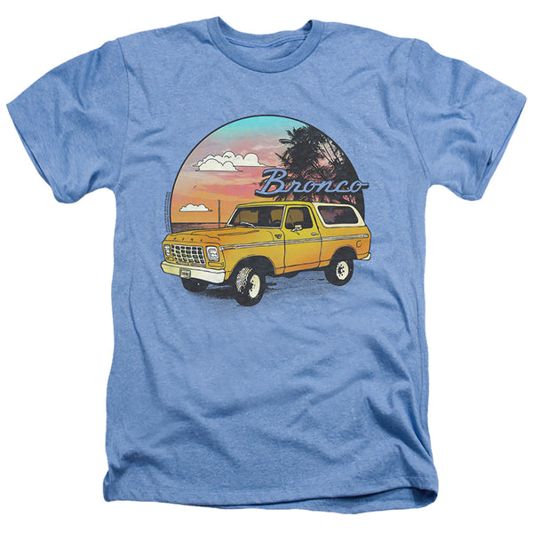 Ford Bronco - Bronco At The Beach Adult Regular Fit Heather Short Sleeve
