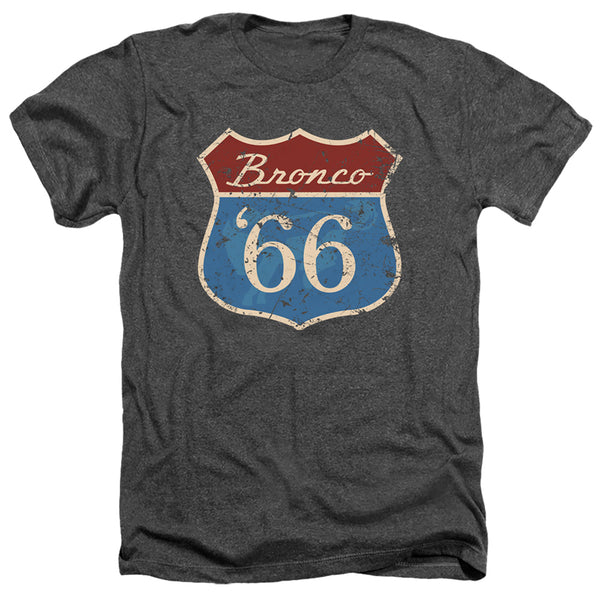 Ford Bronco - Route 66 Bronco Adult Regular Fit Heather Short Sleeve