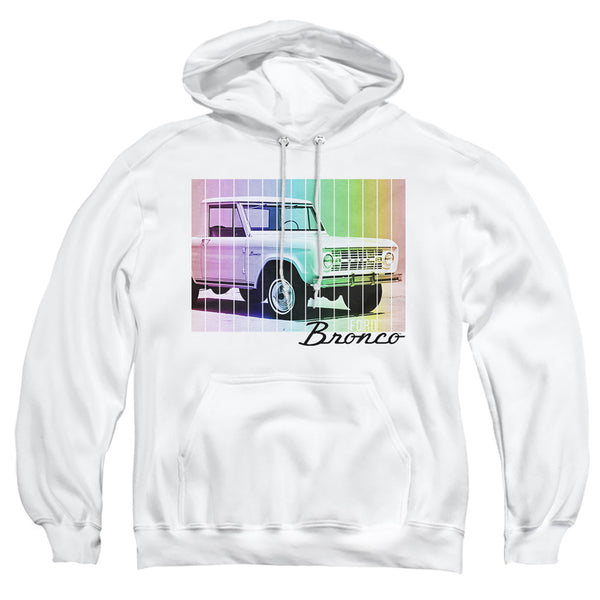 Ford Bronco - Retro Rainbow Adult Pullover Hoodie