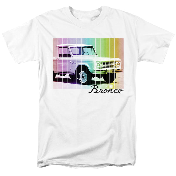 Ford Bronco - Retro Rainbow Adult Regular Fit Short Sleeve