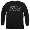 Ford - Chrome Ford Logo Adult Long Sleeve