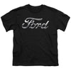 Ford - Chrome Ford Logo Youth Short Sleeve