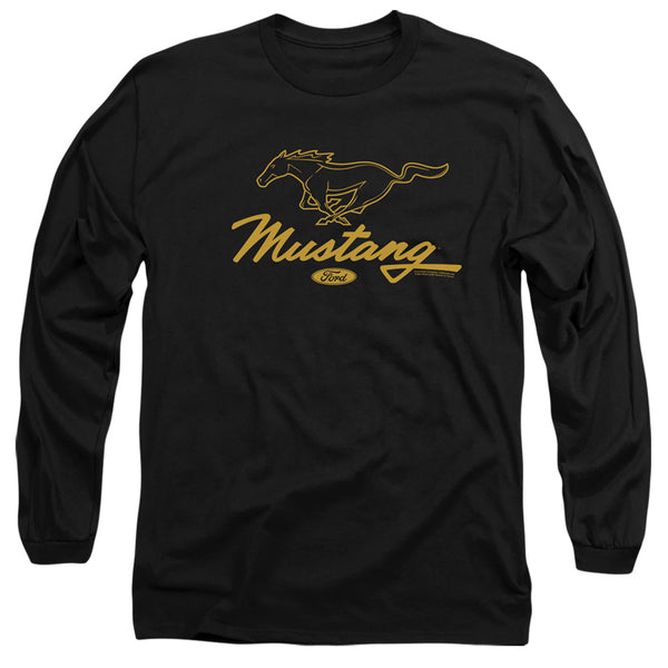Ford Mustang - Pony Script Adult Long Sleeve