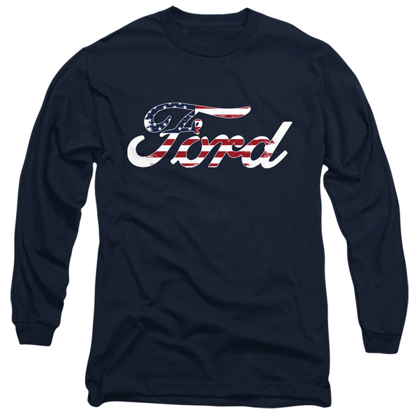 Ford - Flag Logo Adult Long Sleeve