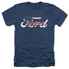 Ford - Flag Logo Adult Regular Fit Heather Short Sleeve