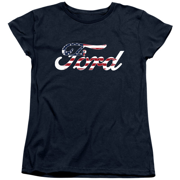 Ford - Flag Logo Women's Short Sleeve