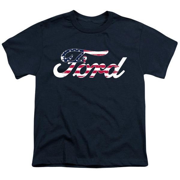 Ford - Flag Logo Youth Short Sleeve