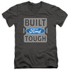 Ford Trucks - Built Ford Tough Adult Slim Fit V Neck Cotton
