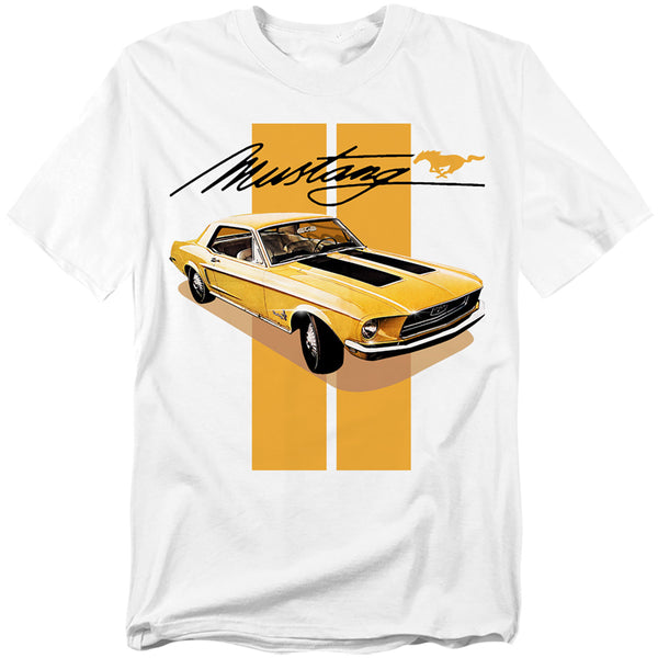 Ford Mustang - Stang Stripes Adult Regular Fit Short Sleeve