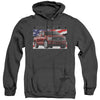 Ford Trucks - F 150 Flag Adult Heather Hoodie