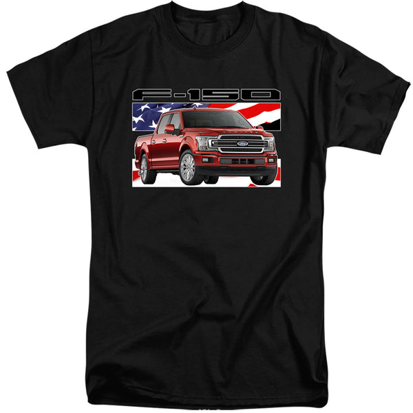 Ford Trucks - F 150 Flag Adult Tall Fit Short Sleeve