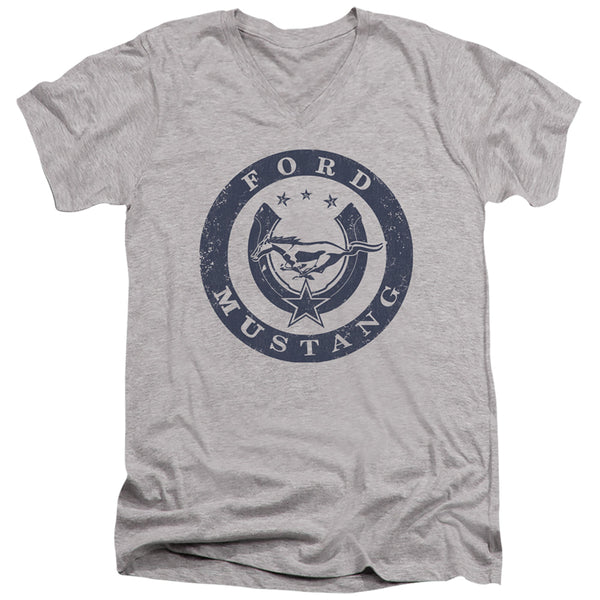 Ford Mustang - Lucky Ford Mustang Adult Slim Fit V Neck Cotton