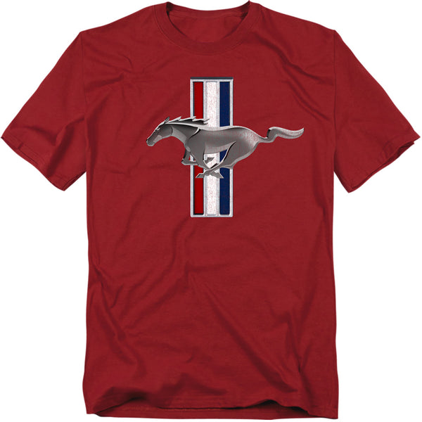 Ford Mustang - Vintage Stripes Adult Regular Fit Short Sleeve