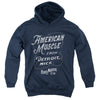 Ford - American Muscle Classic Script Youth Hooded Sweatshirt