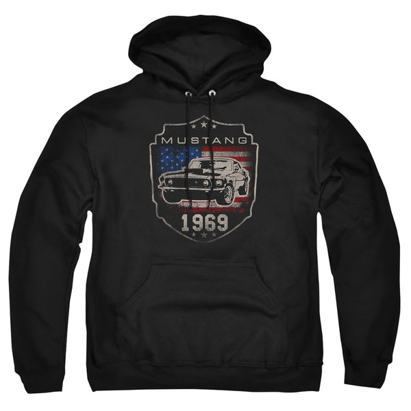 Ford - Mustang 1969 Flag Adult Pullover Hoodie
