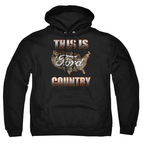 Ford - Go Further Orange Camo Adult Pullover Hoodie