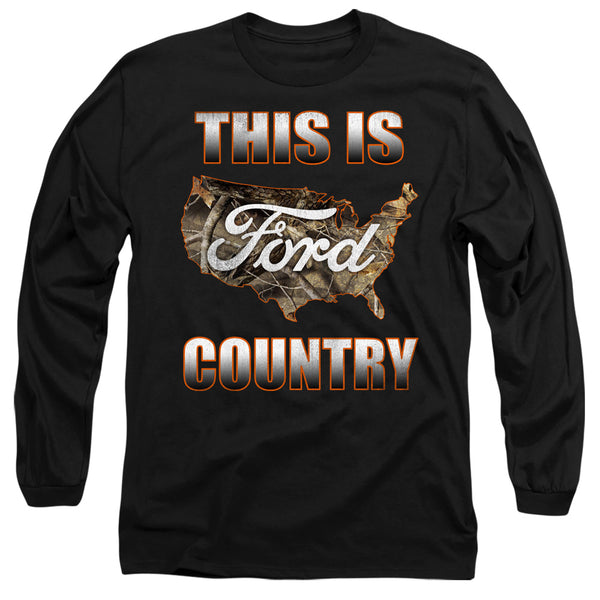 Ford - Go Further Orange Camo Adult Long Sleeve