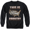 Ford - Go Further Orange Camo Adult Crewneck Sweatshirt