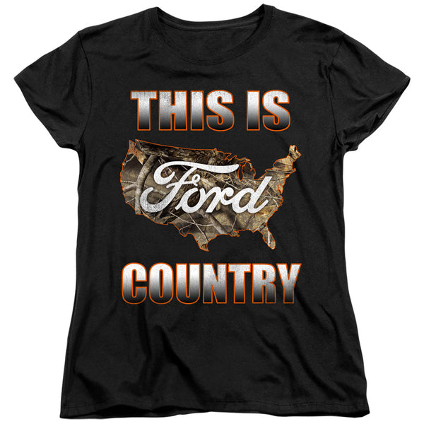 Ford - Go Further Orange Camo Women's Short Sleeve