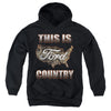 Ford - Go Further Orange Camo Youth Hooded Sweatshirt